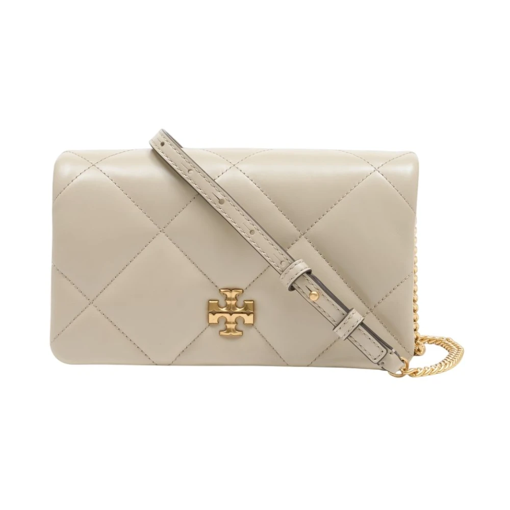 Tory Burch Women's White Kira Diamond Quilt Crossbody