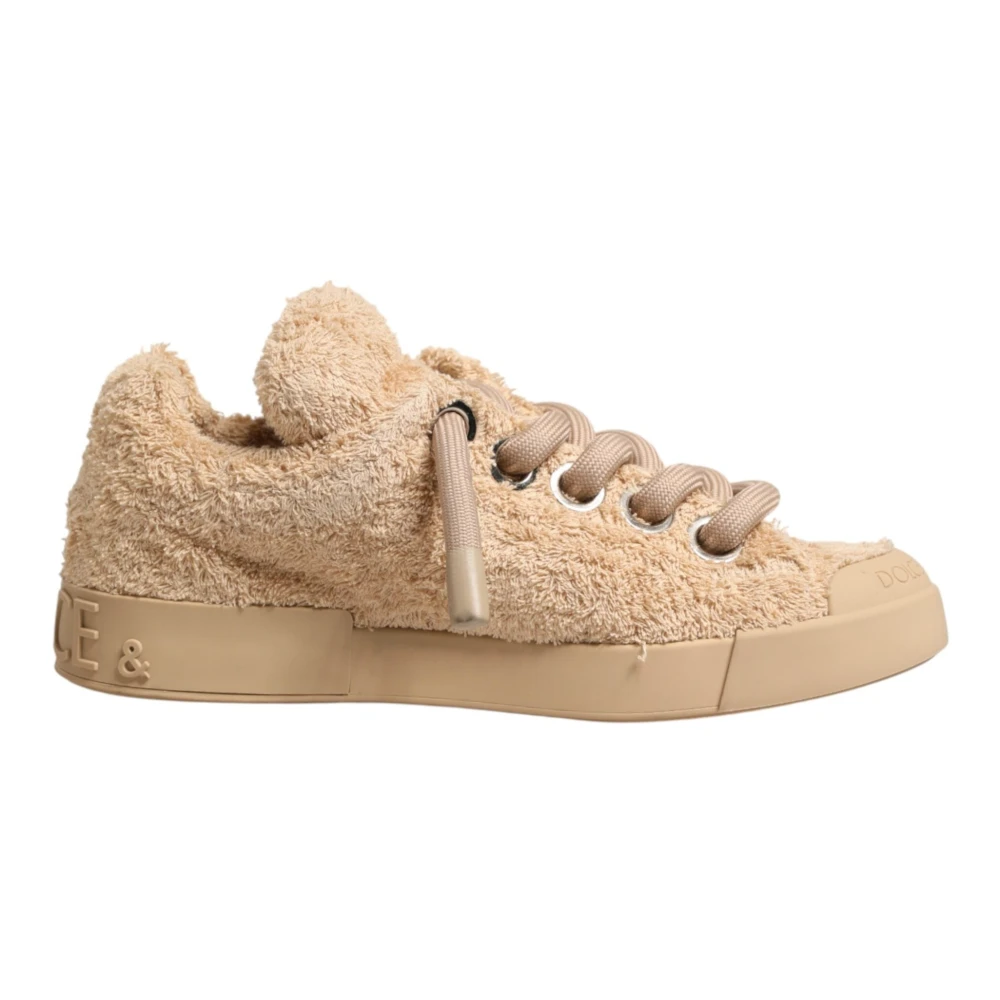 Dolce & Gabbana Men's Beige Low Top Sneakers
