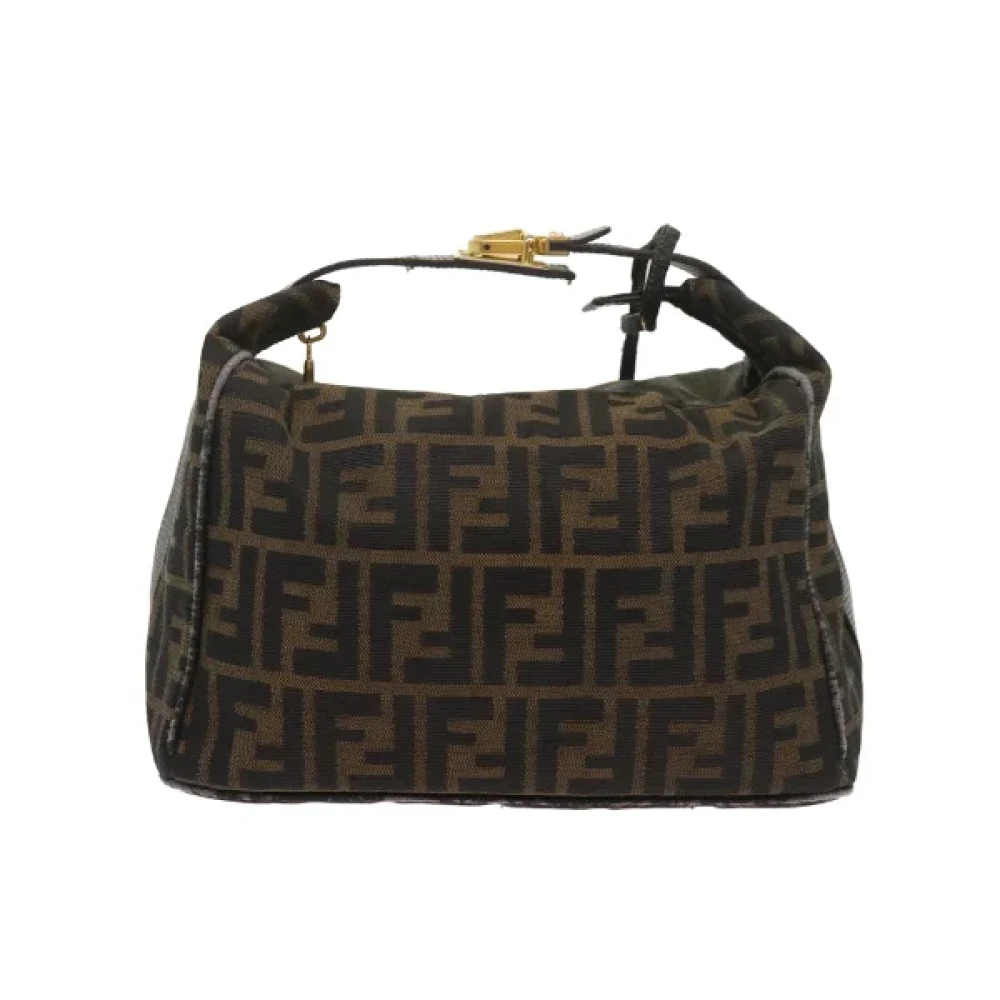 Fendi Vintage Pre-owned Canvas handbags Brown Dames