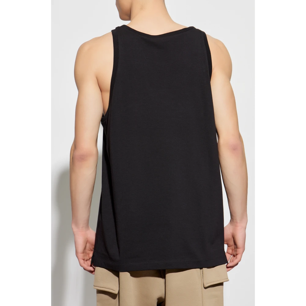 Dsquared2 Mouwloos T-shirt Black Heren