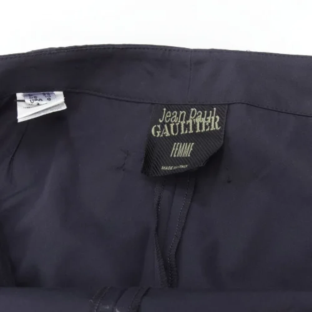 Jean Paul Gaultier Pre-owned Cotton bottoms Blue Dames