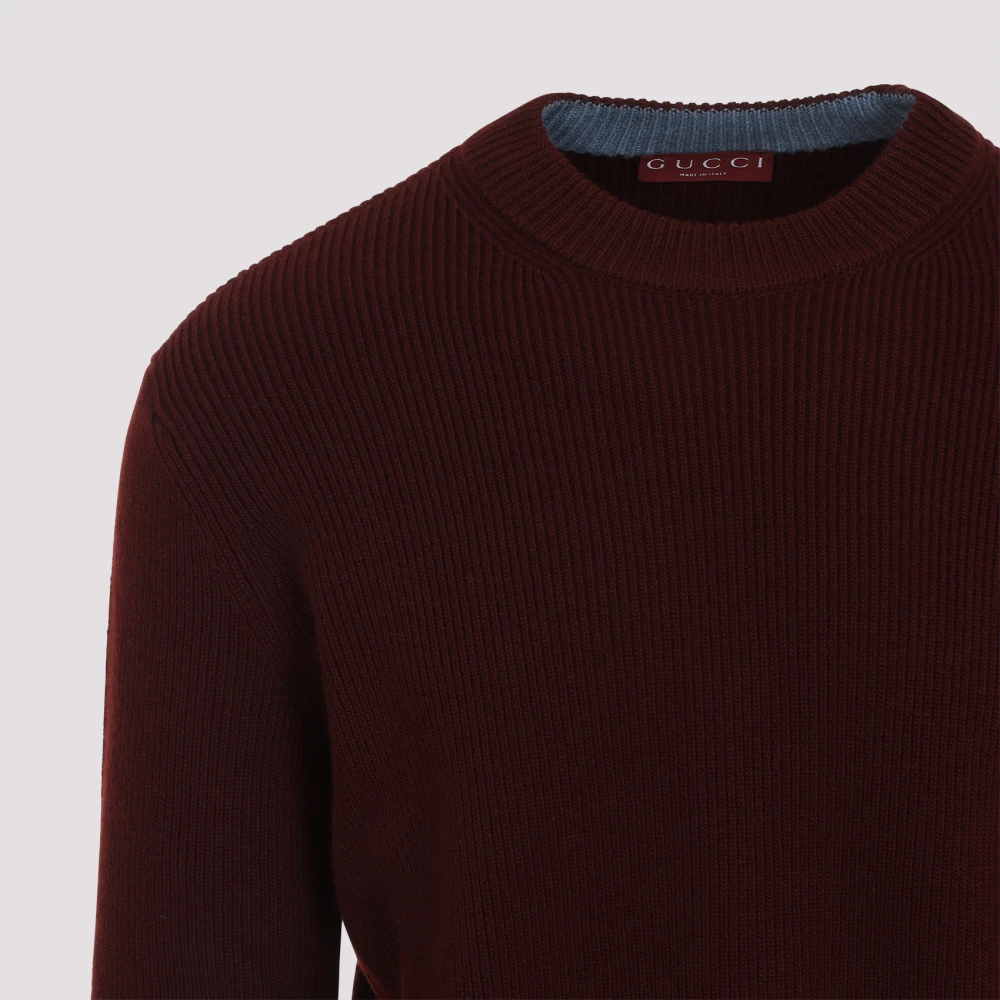Gucci Wollen Pullover Red Heren