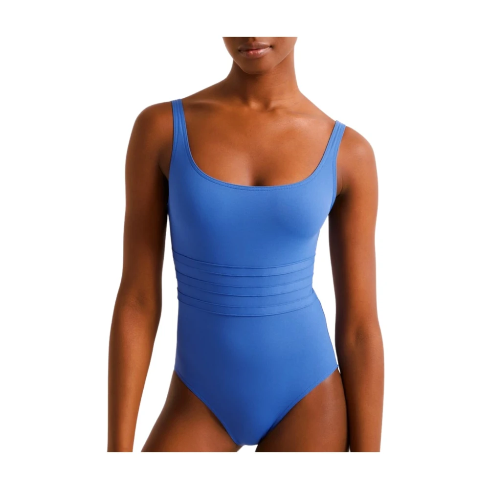 Eres Grafische Taille Sculpterende Badpak Blue Dames