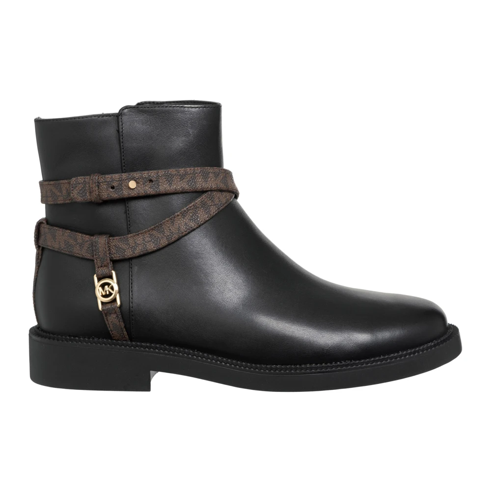 Michael Kors Black Ankle Boots, Female, 4 Uk, Stylish Ankle Boots With Strap Closure