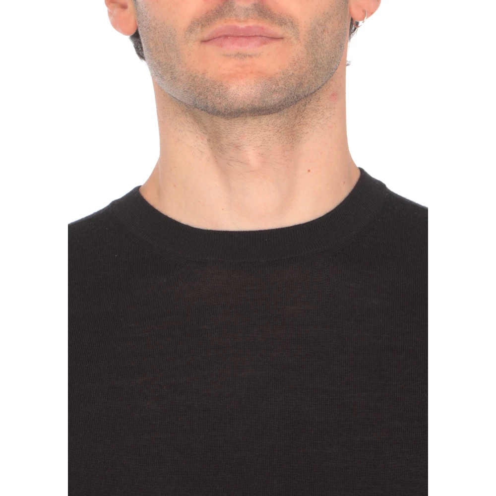 PESERICO Blauwe Wol Crewneck Sweater Blue Heren