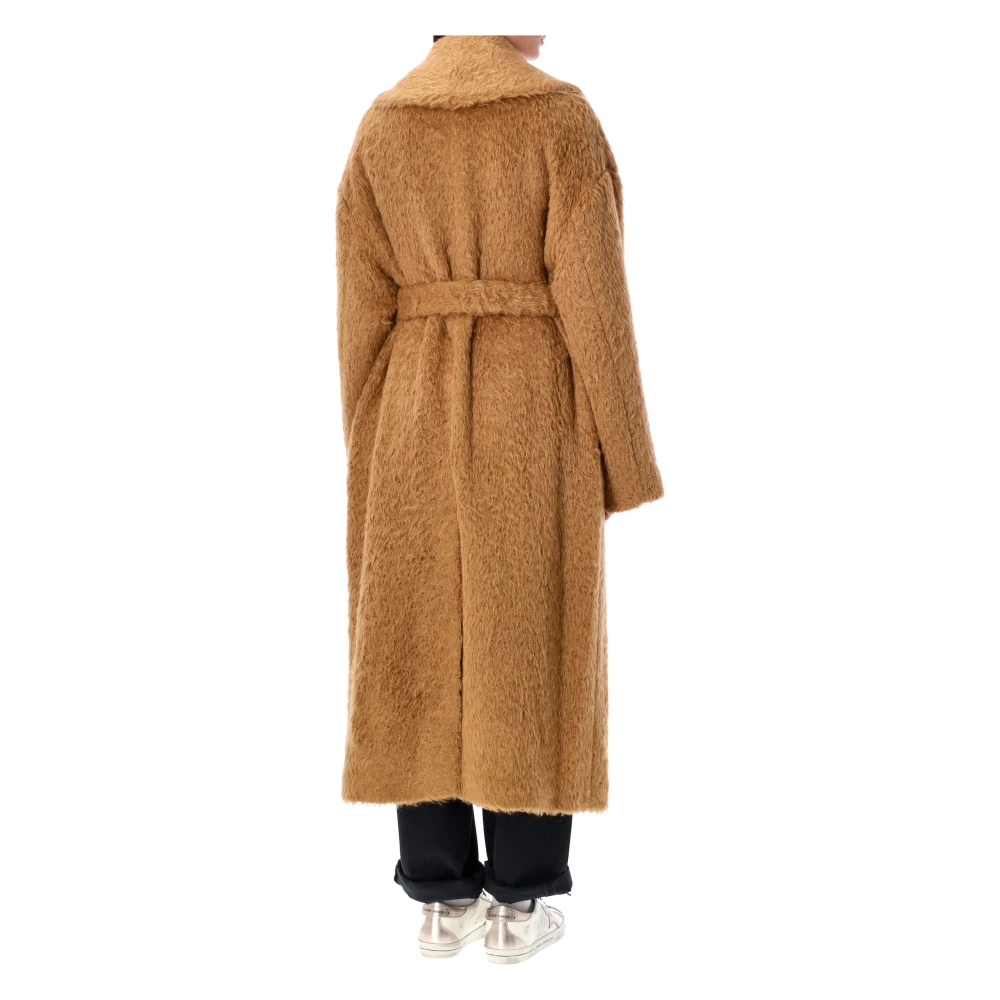 Golden Goose Teddy Stof Ceintuur Overjas Brown Dames