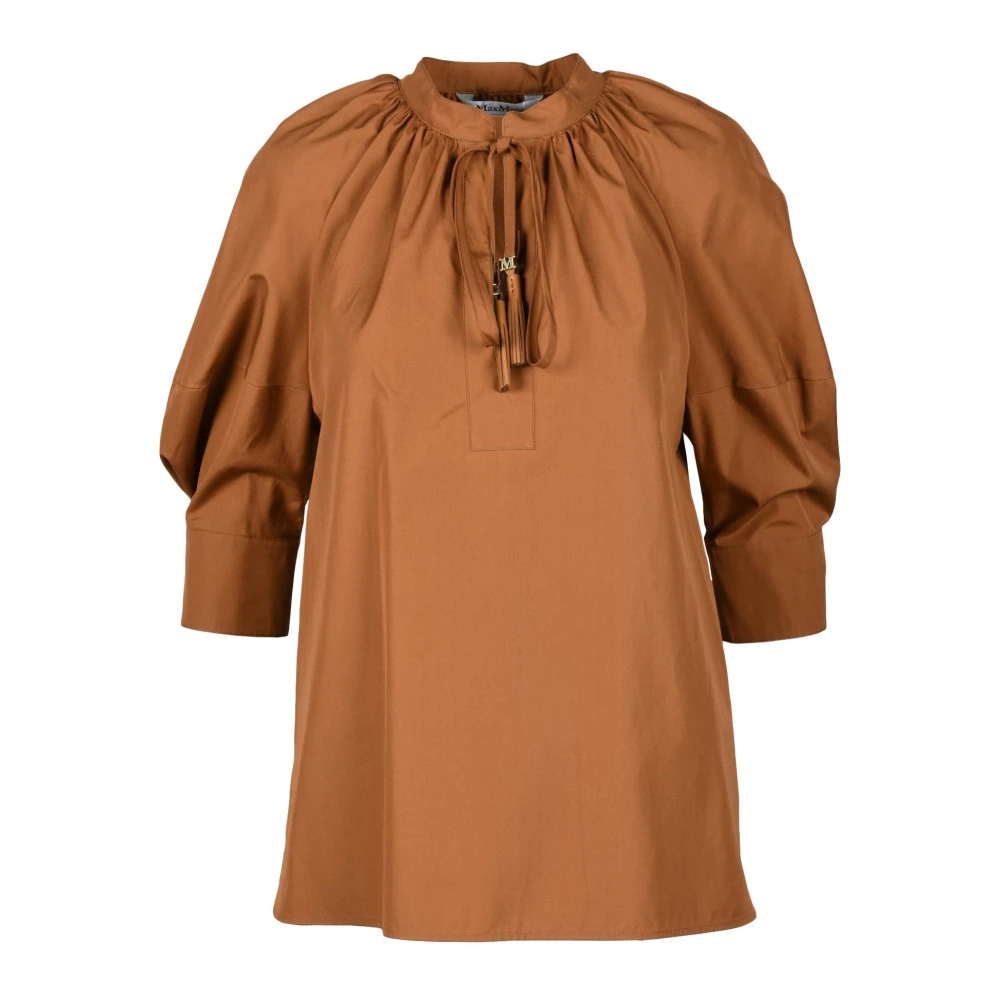 Max Mara Katoenen Blouse Brown Dames