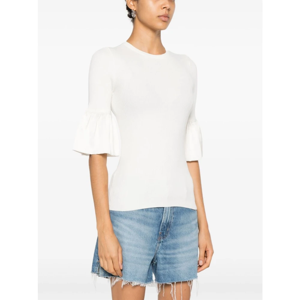 Twinset Witte Gebreide Top White Dames
