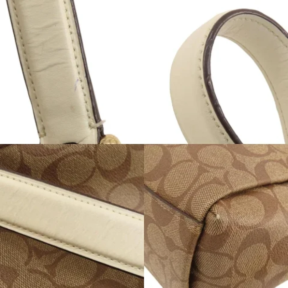 Coach Pre-owned Plastic shoulder-bags Brown Dames