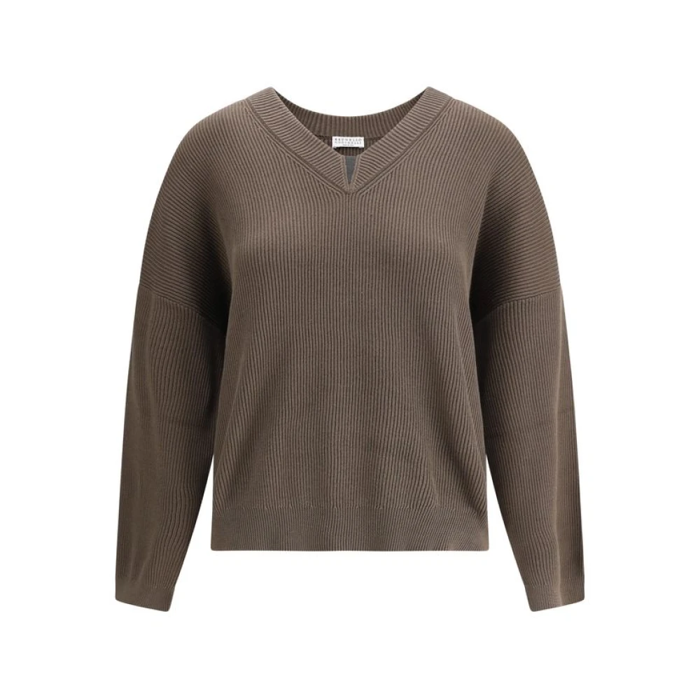 Knitwear > V-neck Knitwear - - Brunello Cucinelli - Modalova