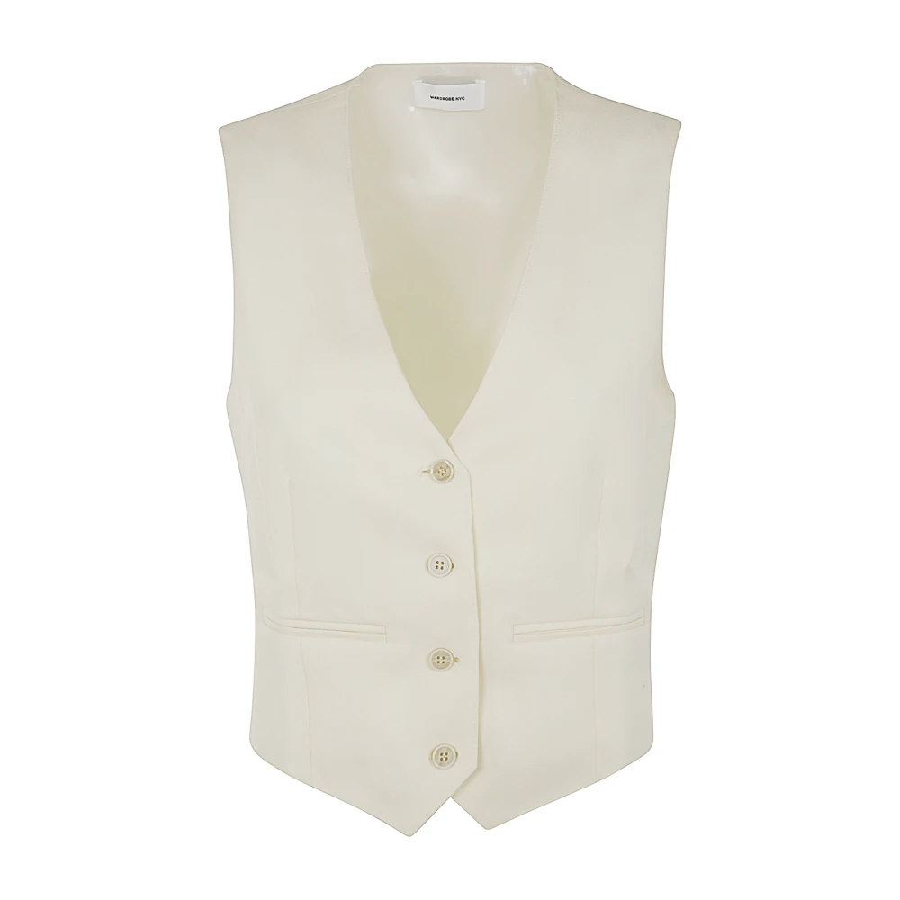 Wardrobe.nyc Off White Vest White Dames