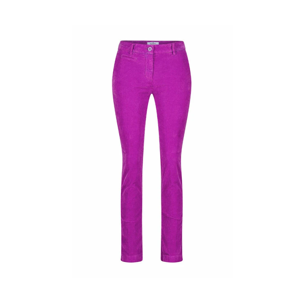 Mason's Slim Velvet Broek 5-Pocket Stijl Purple Dames