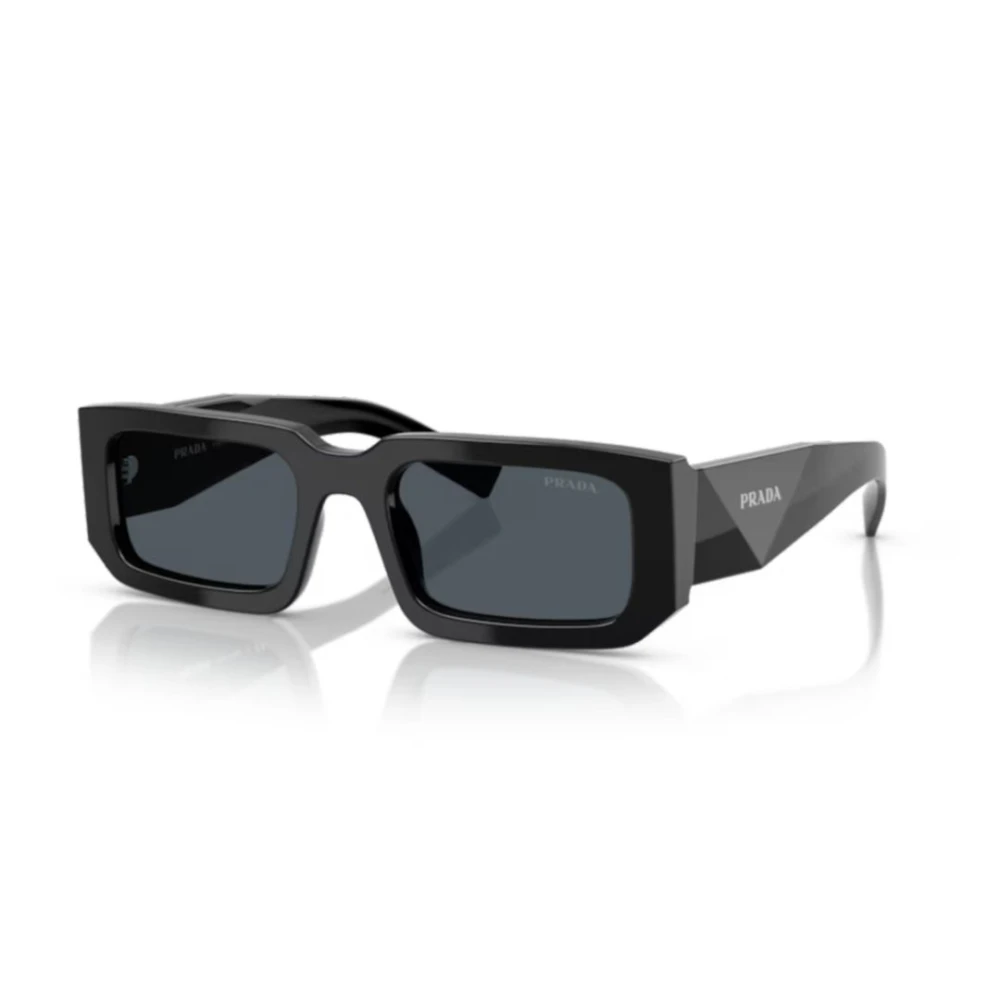 Prada Men's Grey Man Pr 06Ys 16K2k1 Sunglasses Acetate Black Squared Normal - Image 2