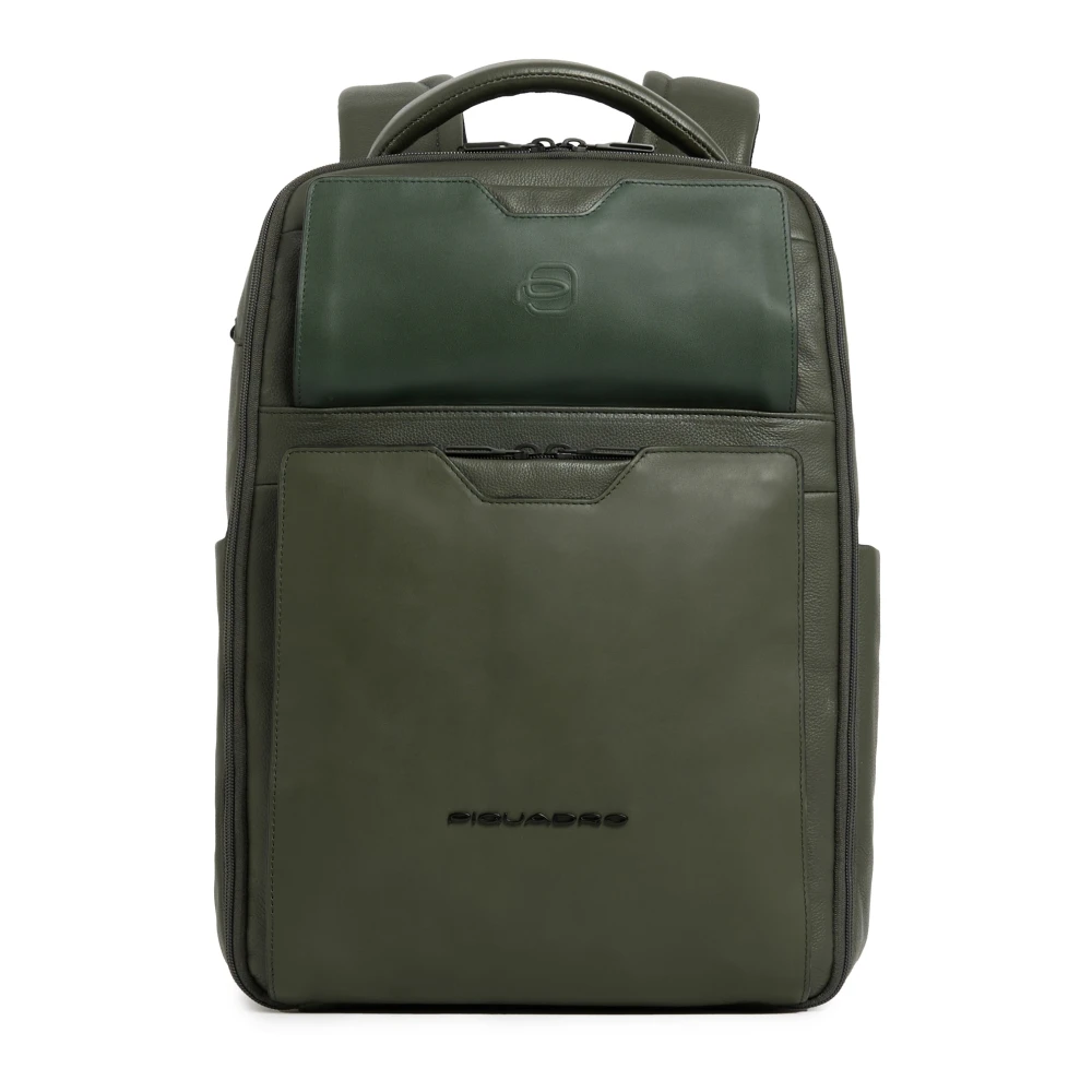 Piquadro Mannelijk Groente Travel Laptop Rugzak 15,6"
