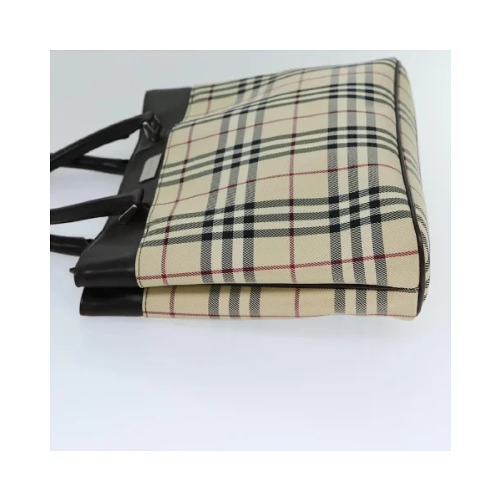 Burberry Vintage Pre-owned Canvas handbags Beige Dames