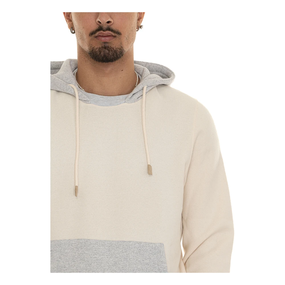 Gran Sasso Bicolored Hooded Sports Tracksuit Beige Dames
