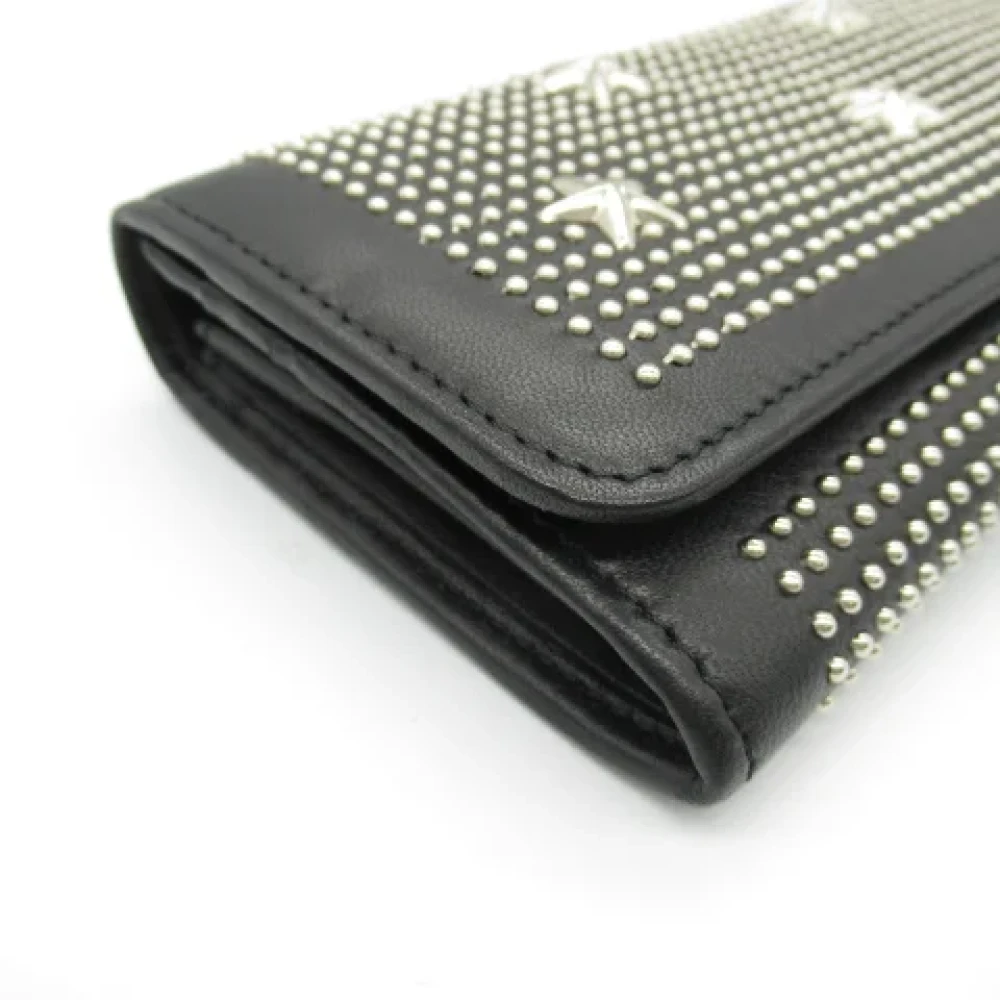 Jimmy Choo Pre-owned Leather wallets Black Dames
