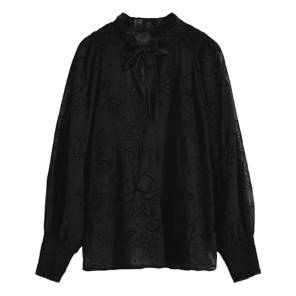 Desigual Women's Black Long-Sleeved Blouse