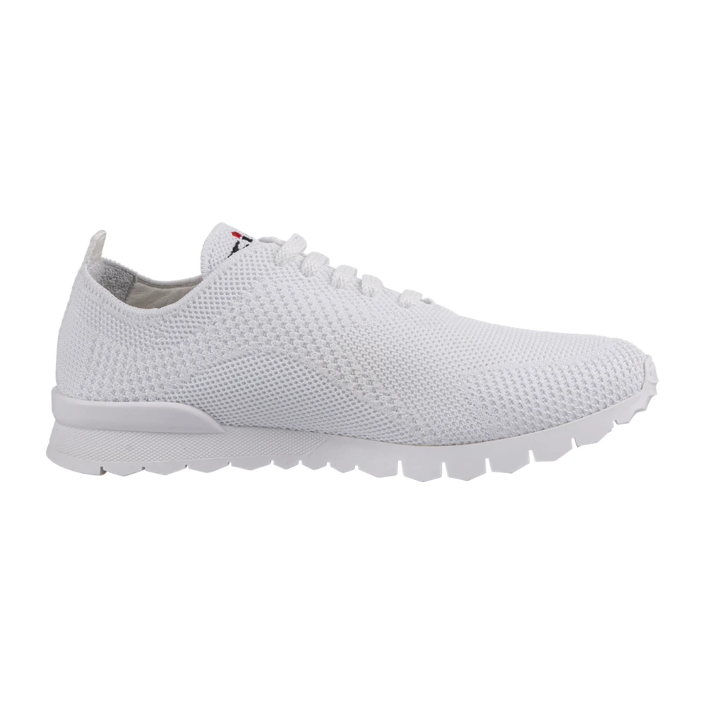 Kiton Witte Gebreide Running Fit Sneakers Heren Schoenen