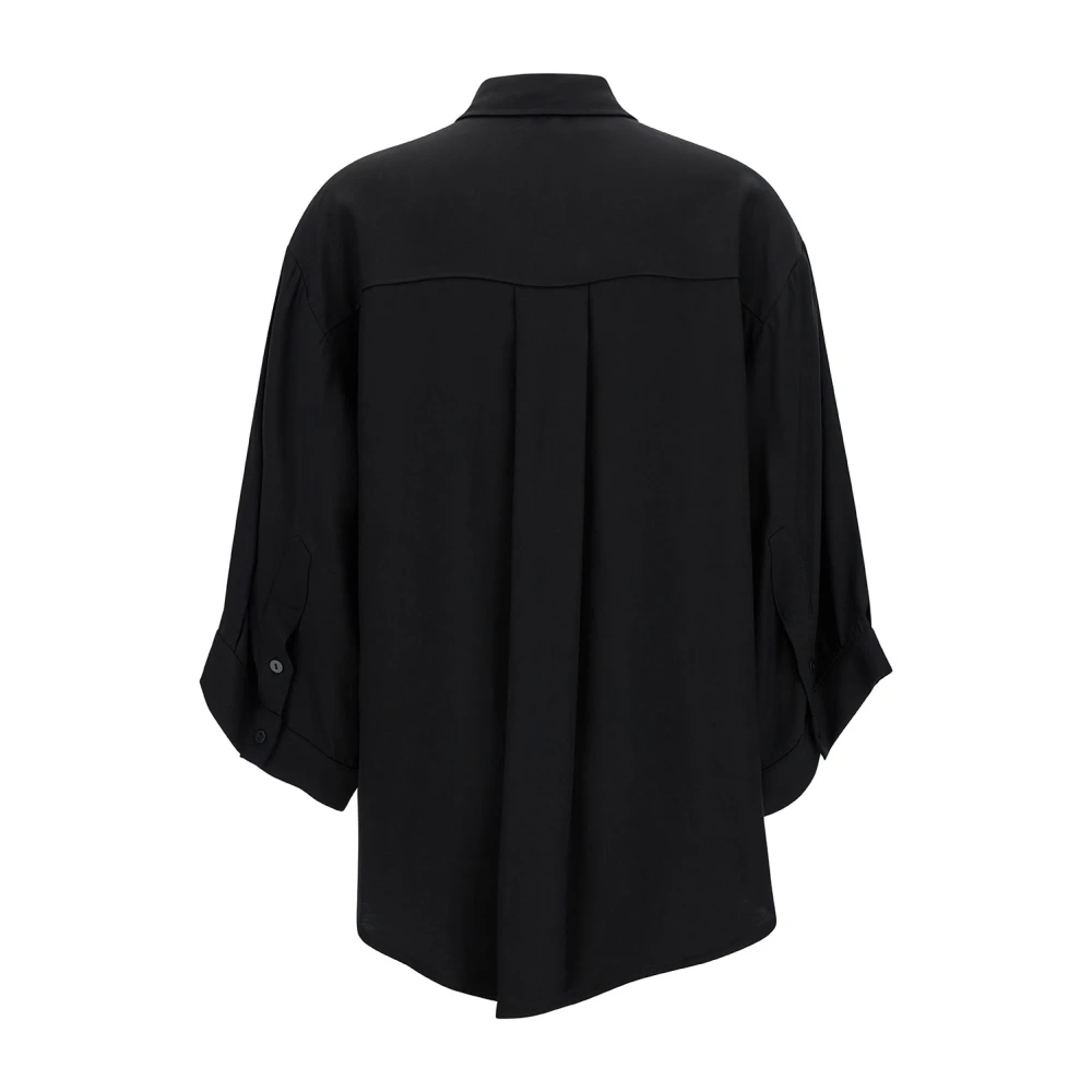 Federica Tosi Zwart Oversized Shirt Black Dames