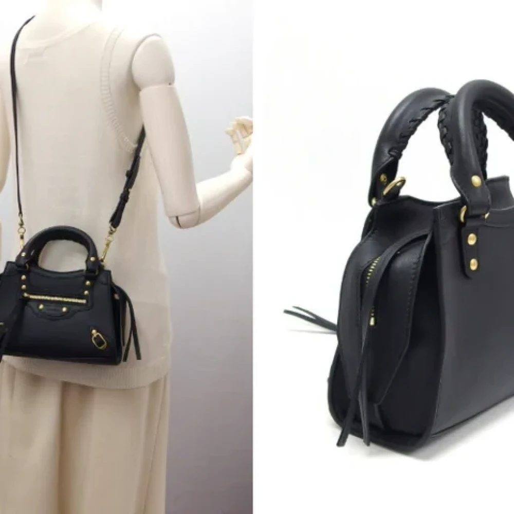 Balenciaga Vintage Pre-owned Leather balenciaga-bags Black Dames