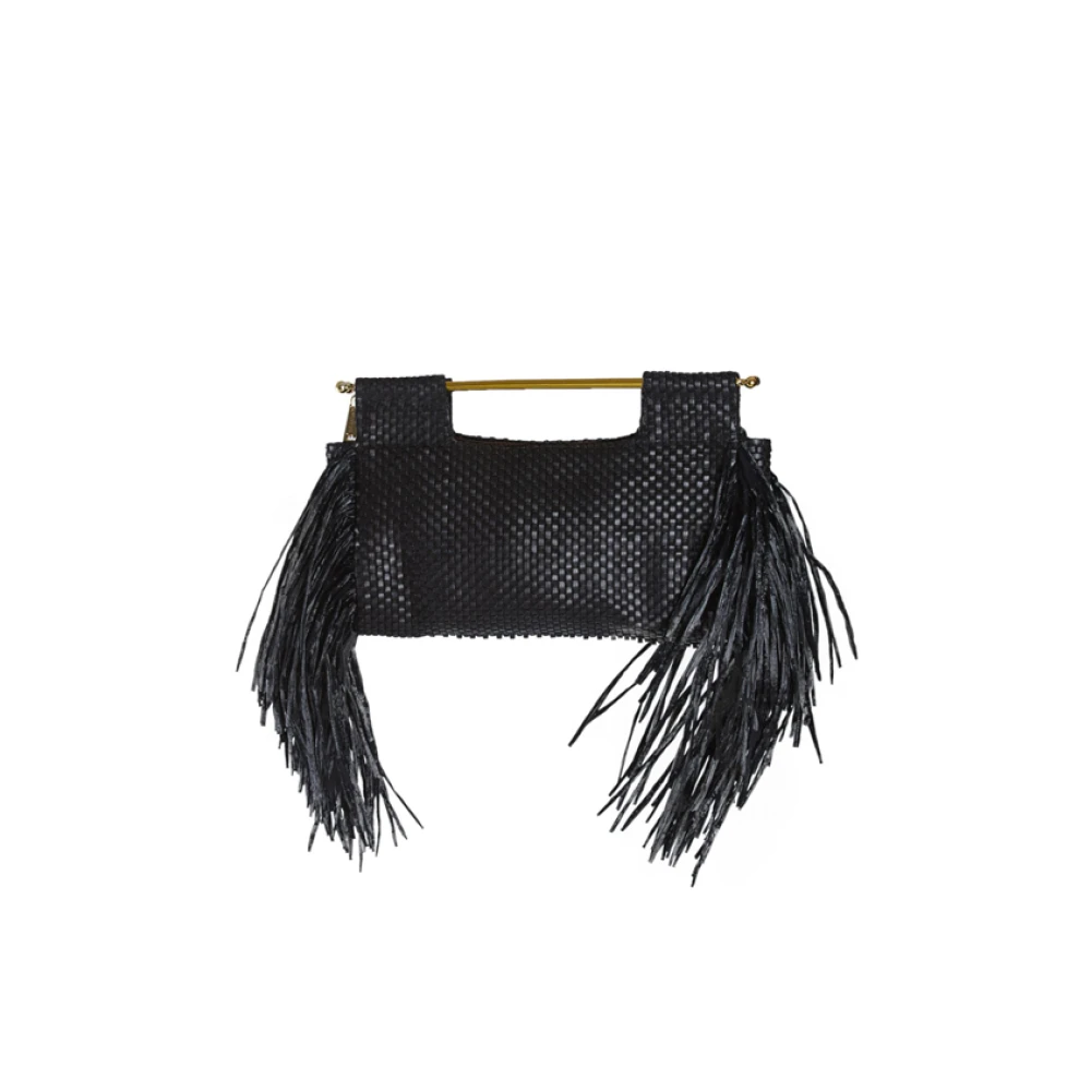 La Milanesa Clutch Tas Black Dames