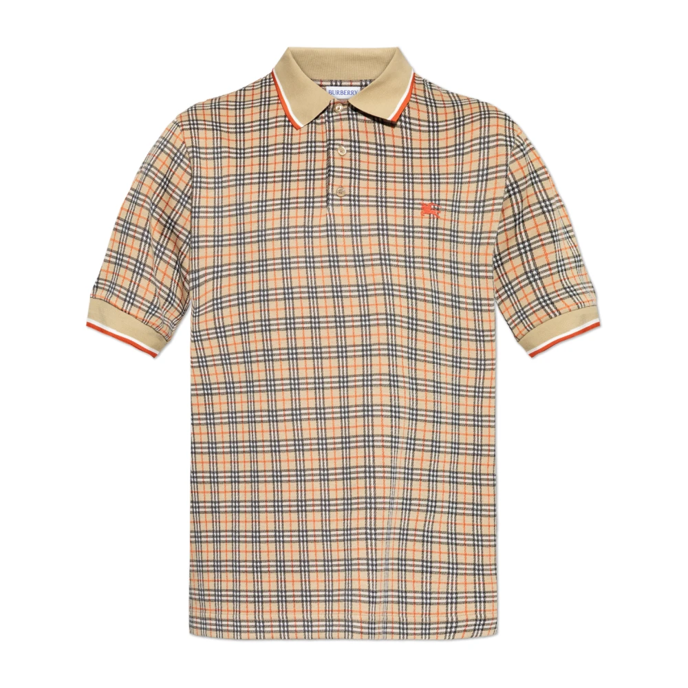 Burberry Men's Beige Polo Shirts, L, Pelham Polo