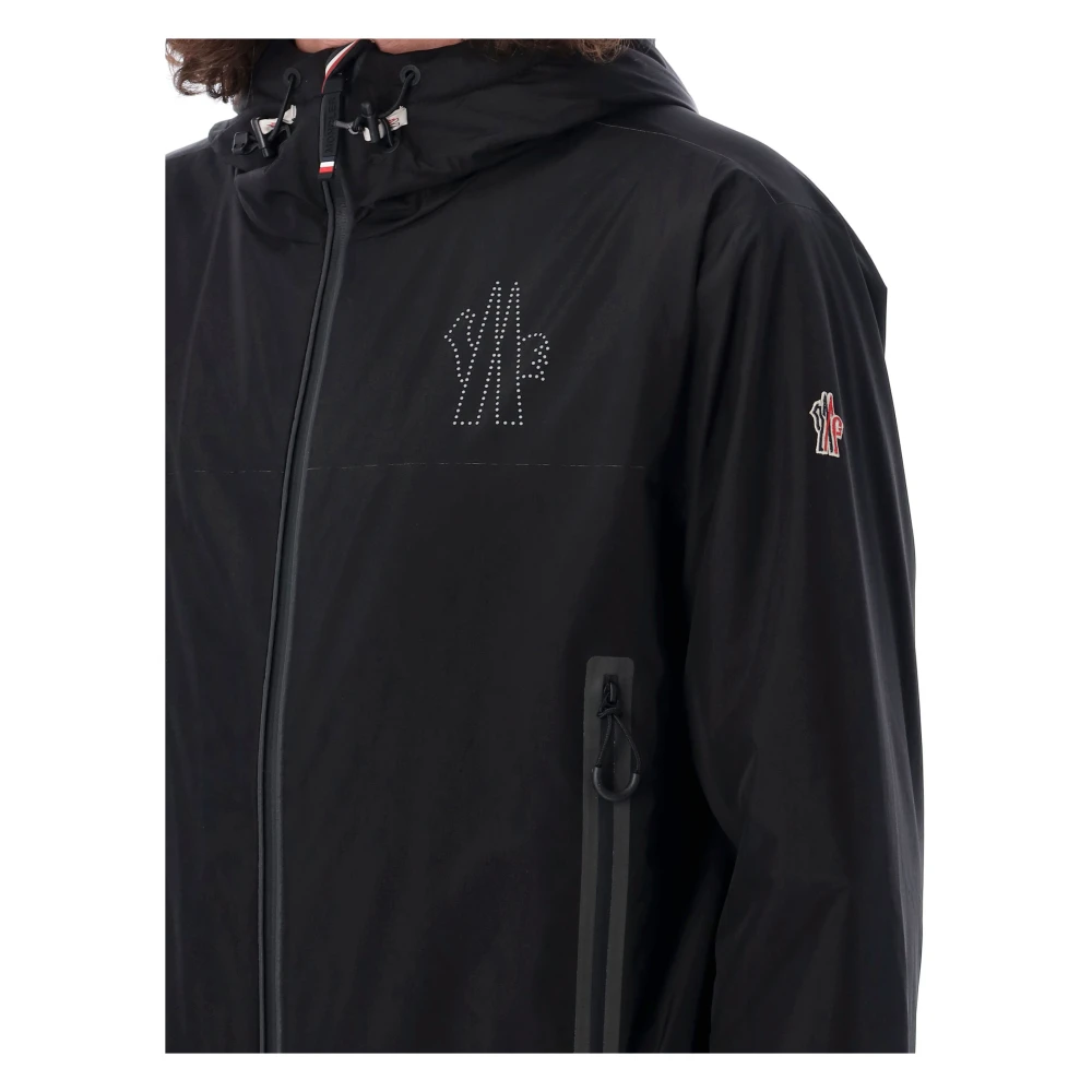 Moncler Zwarte Jaman Jas Buitenkleding Aw24 Black Heren