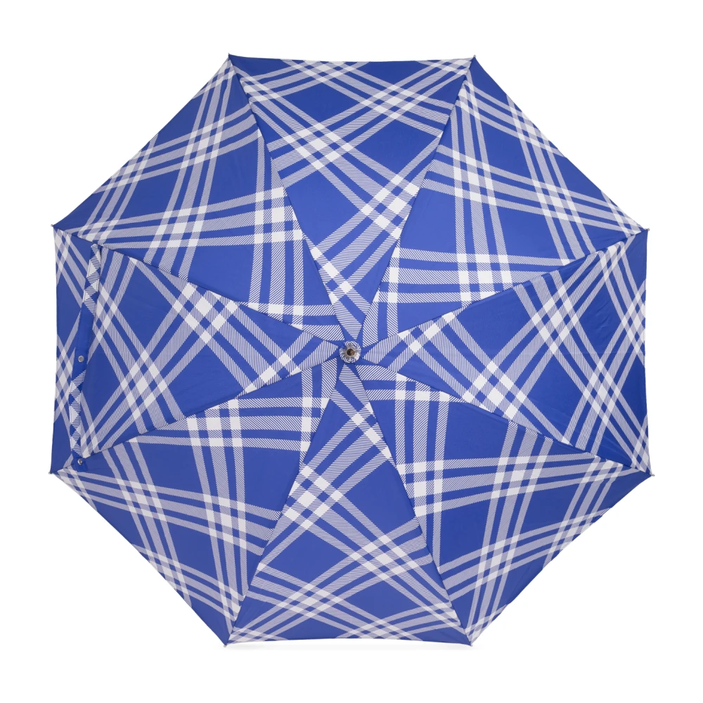 Burberry Geruite paraplu Blue Unisex