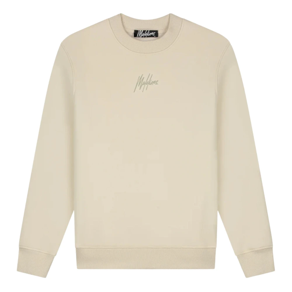 Malelions Gestreepte signature trui in beige Herenlions Beige Heren