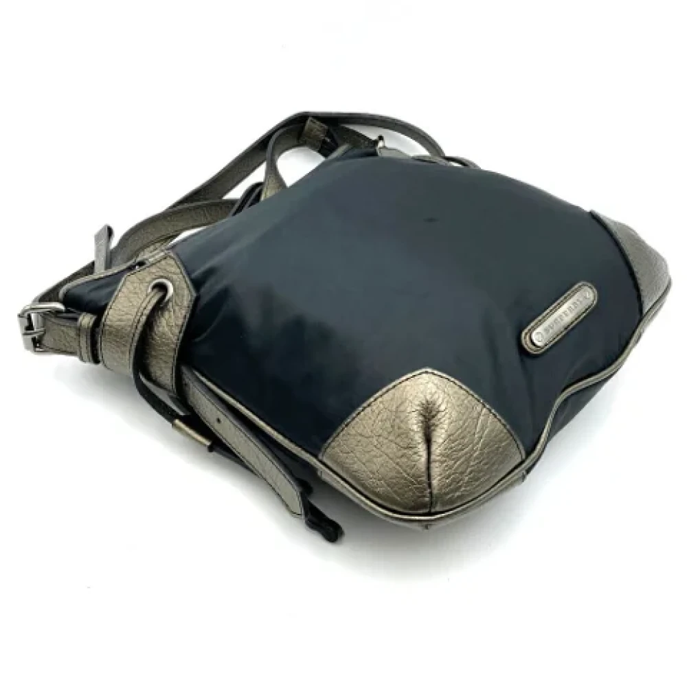 Burberry Vintage Pre-owned Leather shoulder-bags Black Dames