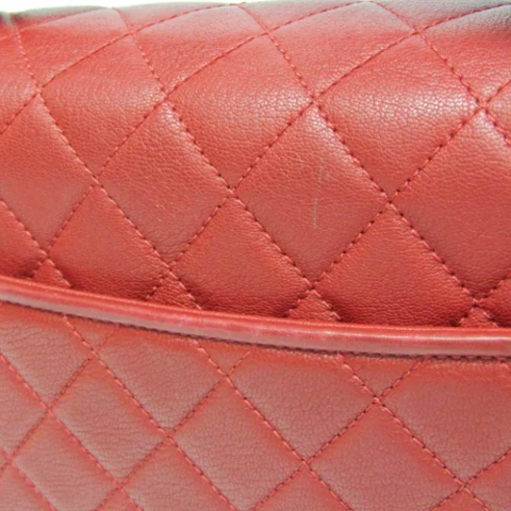 Chanel Vintage Pre-owned Leather shoulder-bags Red Dames