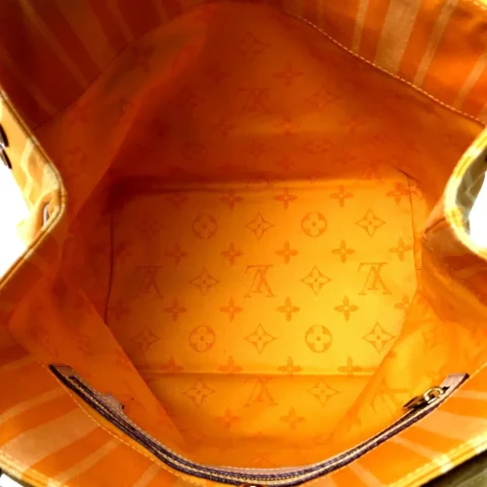 Louis Vuitton Vintage Pre-owned Cotton louis-vuitton-bags Yellow Dames