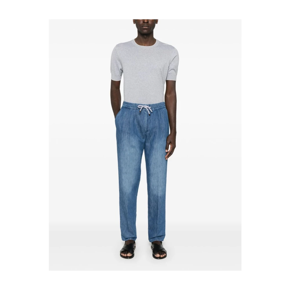BRUNELLO CUCINELLI Stijlvolle Jeans voor Mannen Blue Heren