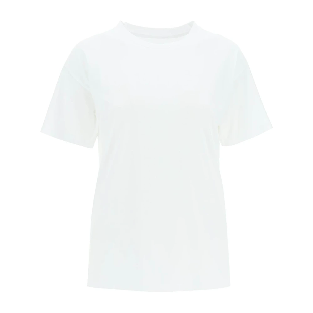 Maison Margiela Vintage Effect Logo T-Shirt White Dames