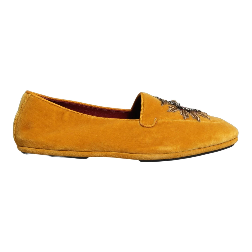 Dolce & Gabbana Men's Yellow Heart Loafers - Loafers - 8 Uk - Shoes
