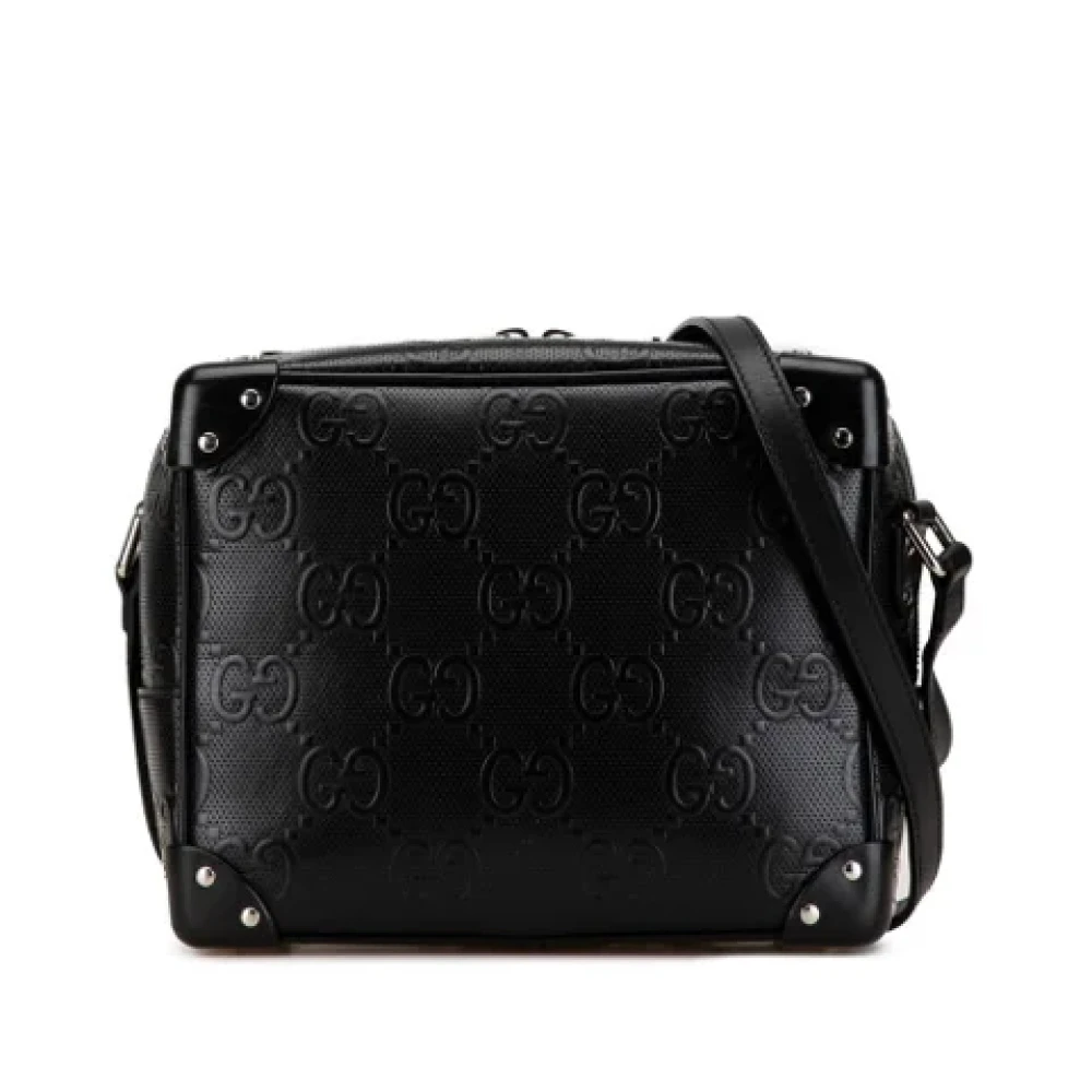 Gucci Vintage Pre-owned Leather shoulder-bags Black Dames