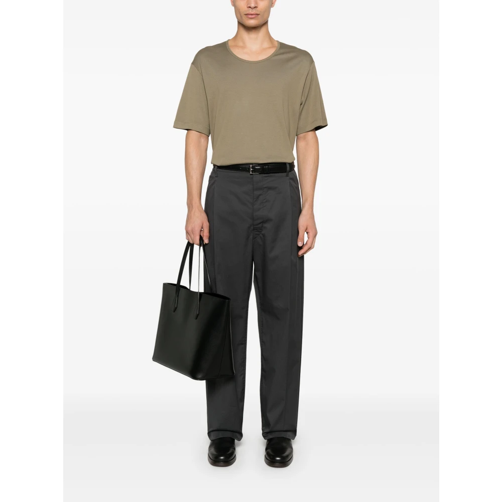 Lemaire Casual Katoenen T-shirt Green Heren