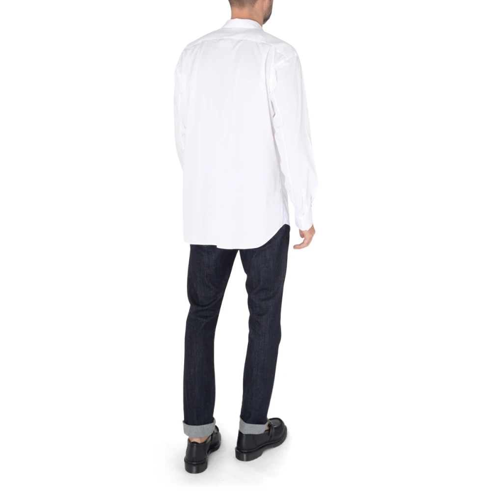 Comme des Garçons Witte Shirt Samenwerking met Lacoste White Heren