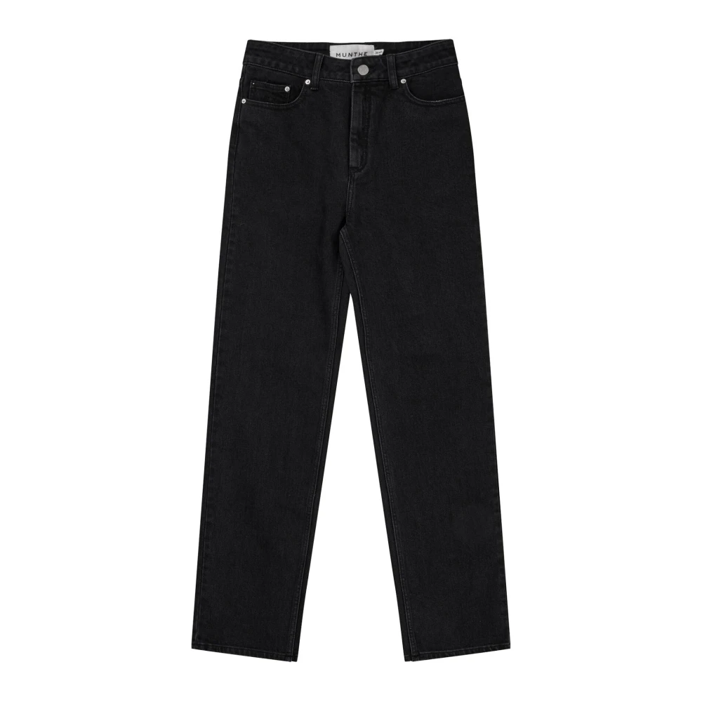 Munthe Klassieke Zwarte Jeans Culinari Broek Black Dames