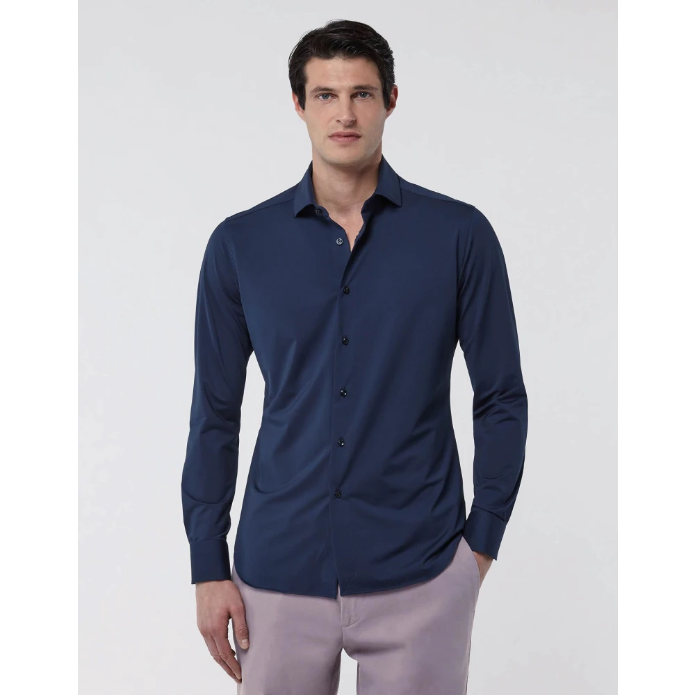 Xacus Blauw Overhemd voor Mannen Blue Heren
