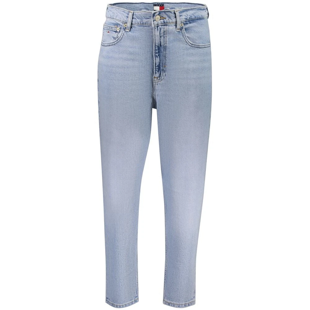 Tommy Hilfiger Women's Blue Cotton Jeans Ultra High Mom - Slim Fit Jeans - W27 L30- Jeans