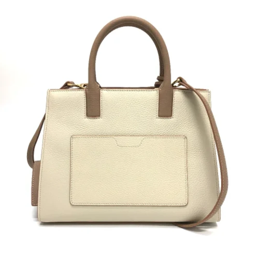 Burberry Vintage Pre-owned Leather handbags White Dames