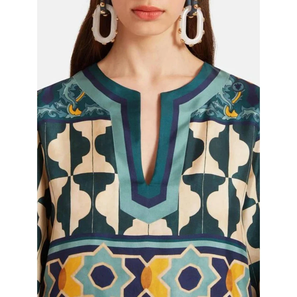 La DoubleJ Veren Kaftan Jurk Multicolor Dames