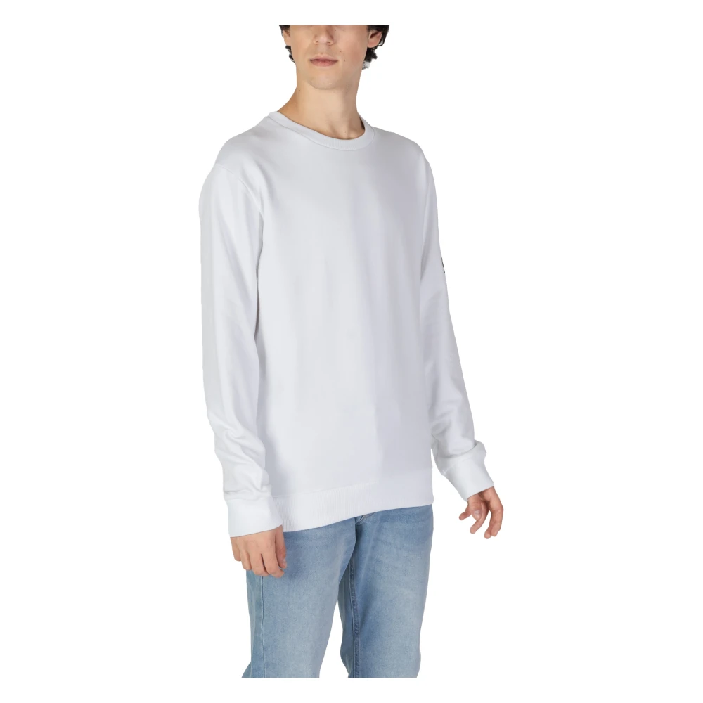 Moschino Heren Sweatshirt Herfst Winter Collectie White Heren
