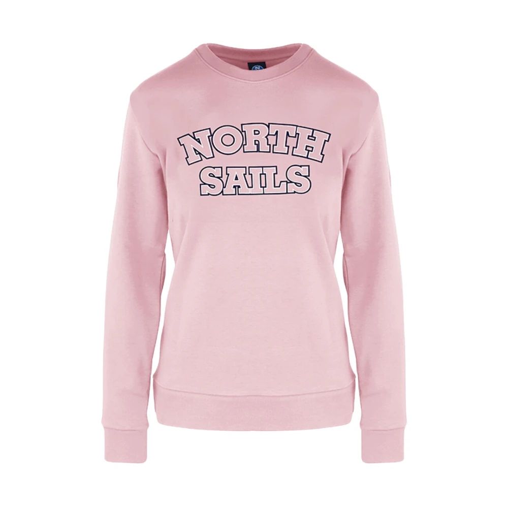North Sails Dames Sweatshirt Ronde Hals Katoen Polyester Pink Dames