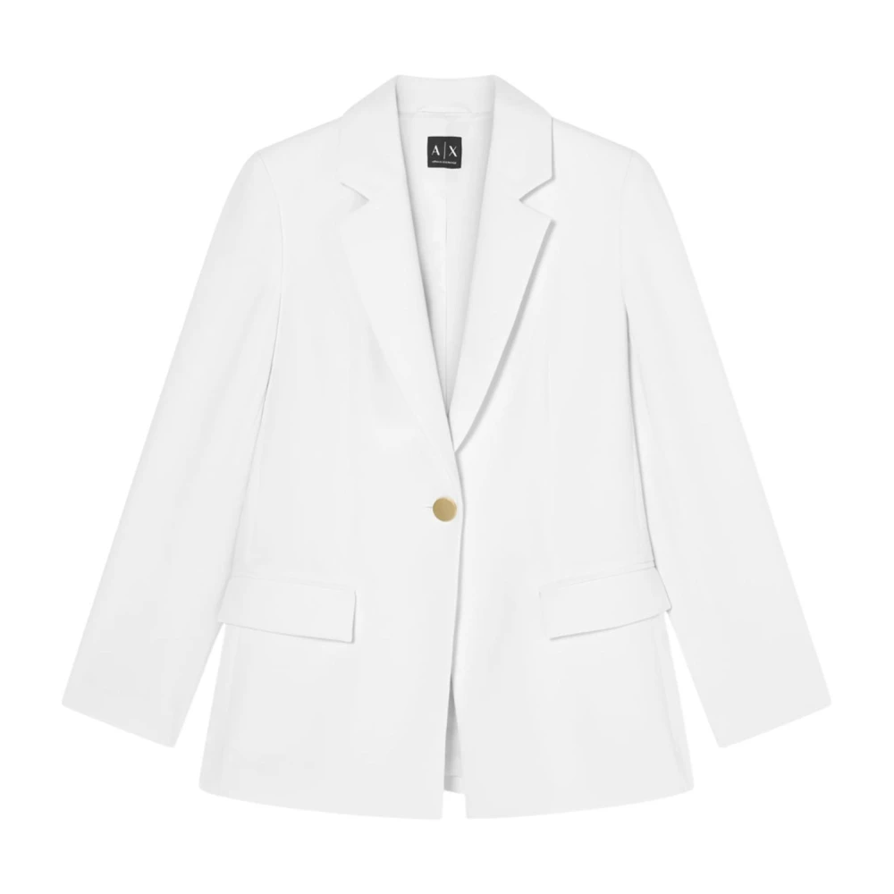 Armani Exchange Damen Weiß Blazer