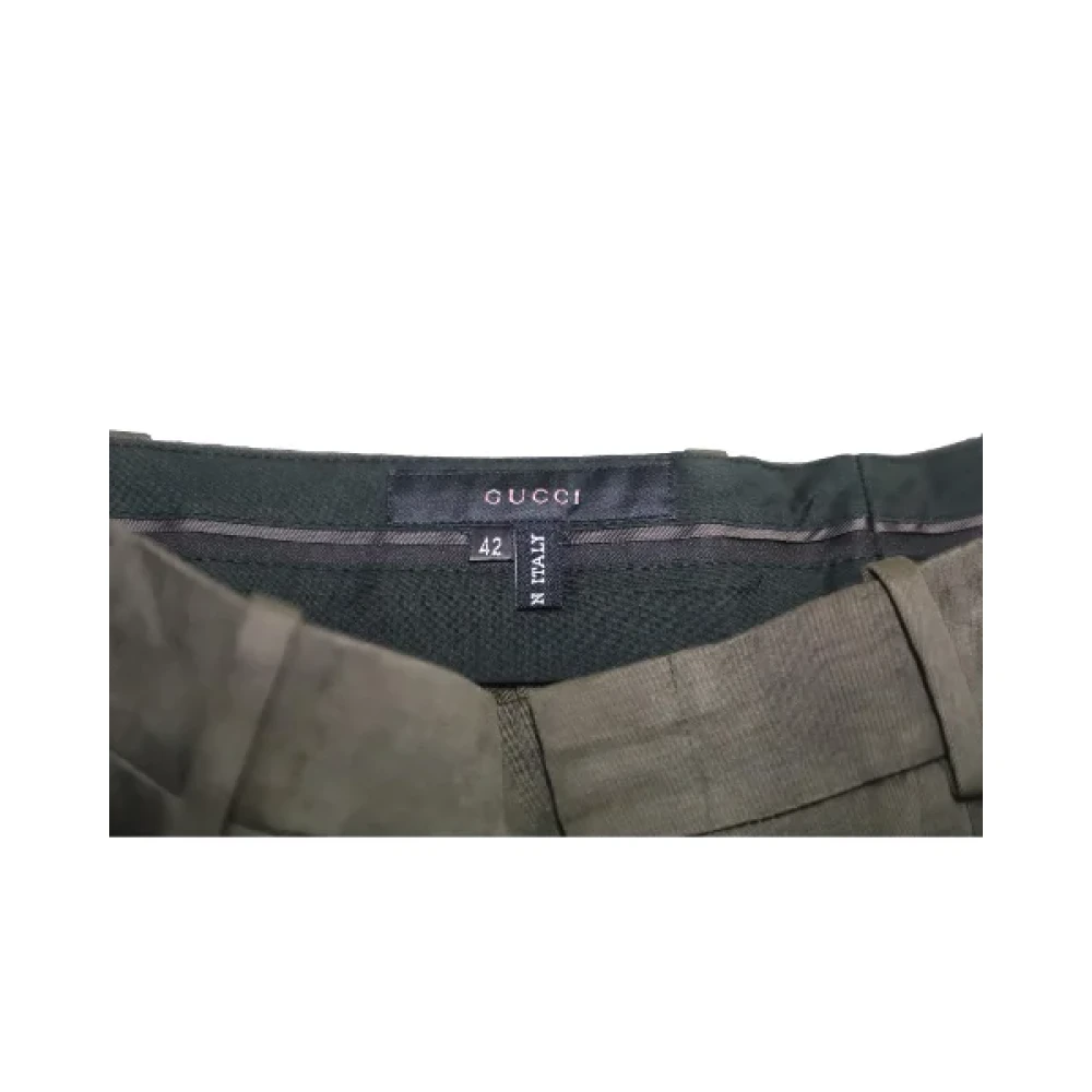Gucci Vintage Pre-owned Cotton bottoms Green Dames