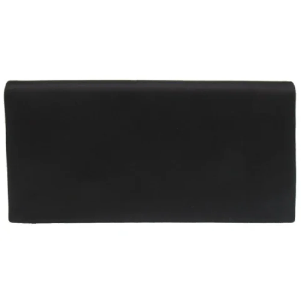 Hermès Vintage Pre-owned Satin clutches Black Dames