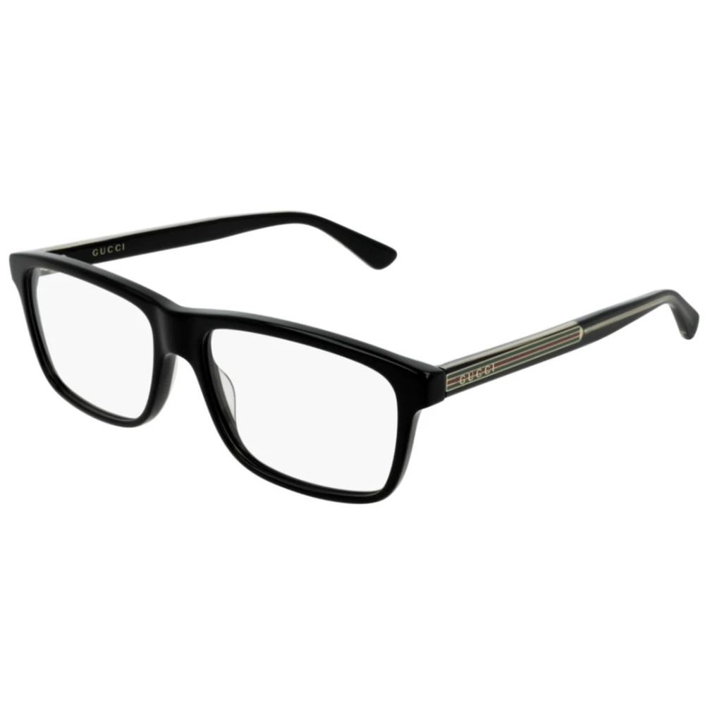 Gucci Unisex Black Glasses, 57 Mm, Gg0384o Optical Frame
